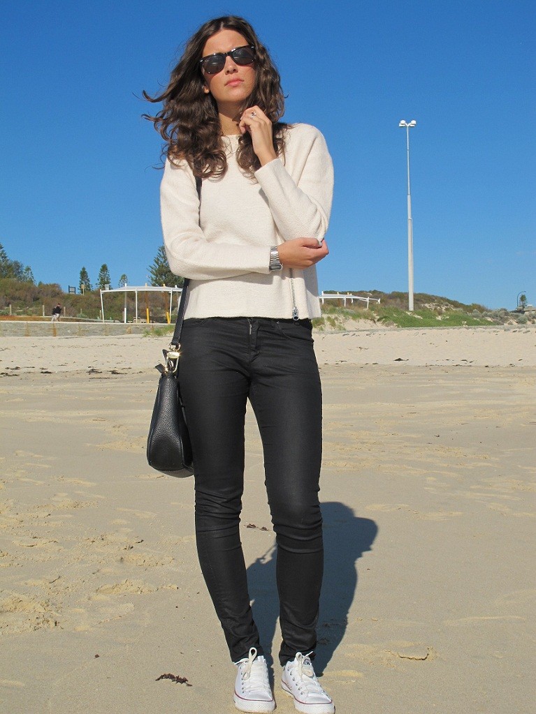 At Perth City beach